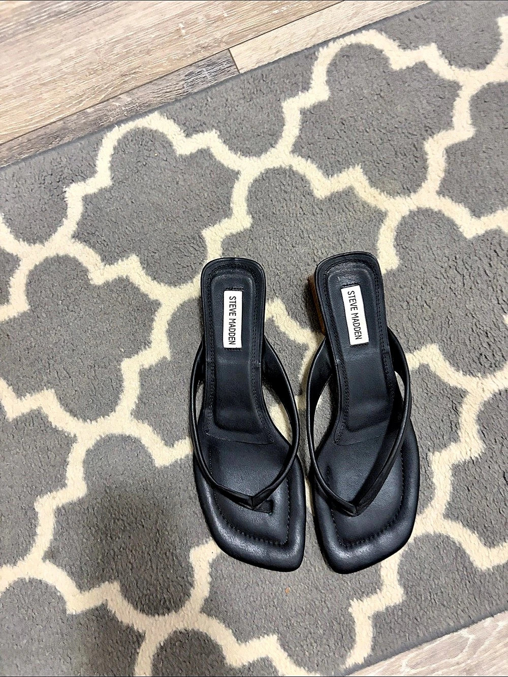 Steve Madden Black Strappy Sandals